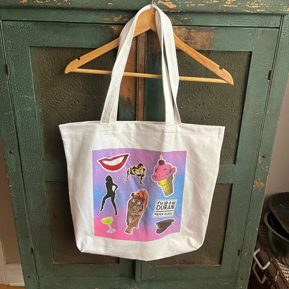 NWOT Duran Duran Paper Gods Tour Canvas Tote Bag